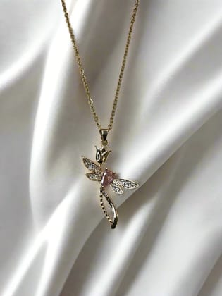Rosette Pink Necklace