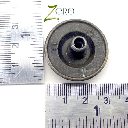 Brand Zero Vintage Metal Charms -  Knobe Design 1 - Pack of 1 Pcs - 30mm*15mm
