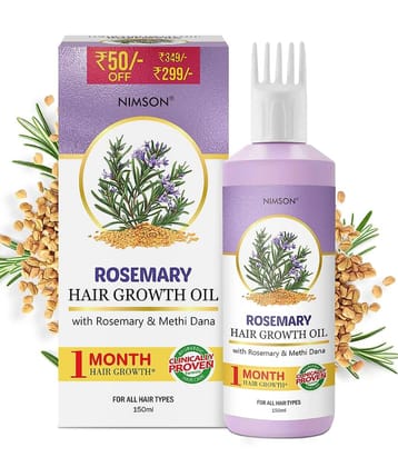 Nimson Rosemary Hair Growth Oil for hair growth(150 ml Oil + 30 ml Shampoo Free) (Pack of 1)