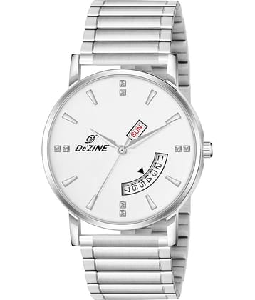 Dezine Silver Stainless Steel Analog Men's Watch