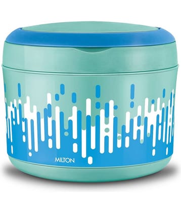 MILTON Big Bite Insulated Inner Stainless Steel Tiffin Box Additional Plate & Handle 900ml AquaGreen