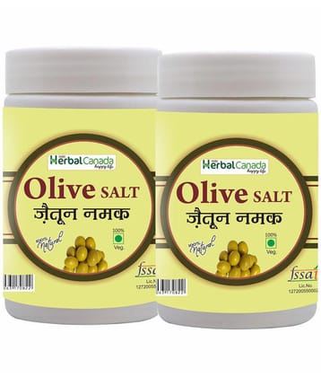 Herbal Canada Olive Salt(120g) + Olive Salt(120g) Flavored Salt 240 gm Pack of 2