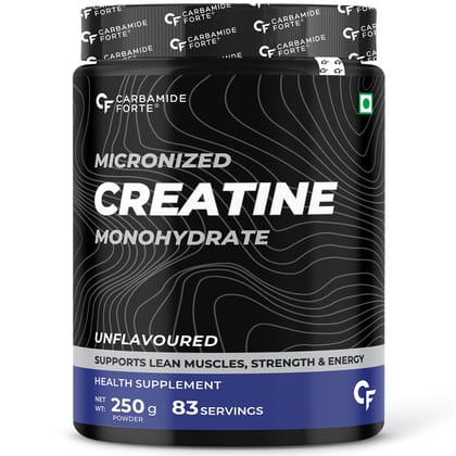 Carbamide Forte Creatine Monohydrate Unflavoured 250gm, 83 servings
