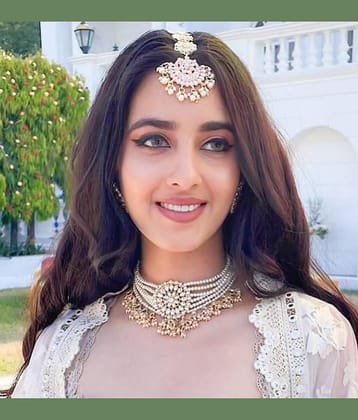 Padmavati Bangles White Alloy Necklace Set ( Pack of 1 ) Padmavati Bangles White Alloy Necklace Set ( Pack of 1 )