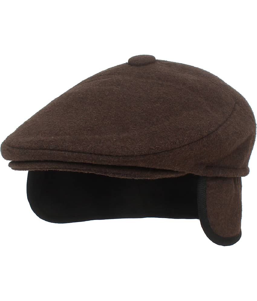 Zacharias - Brown Woollen Men's Cap ( Pack of 1 )