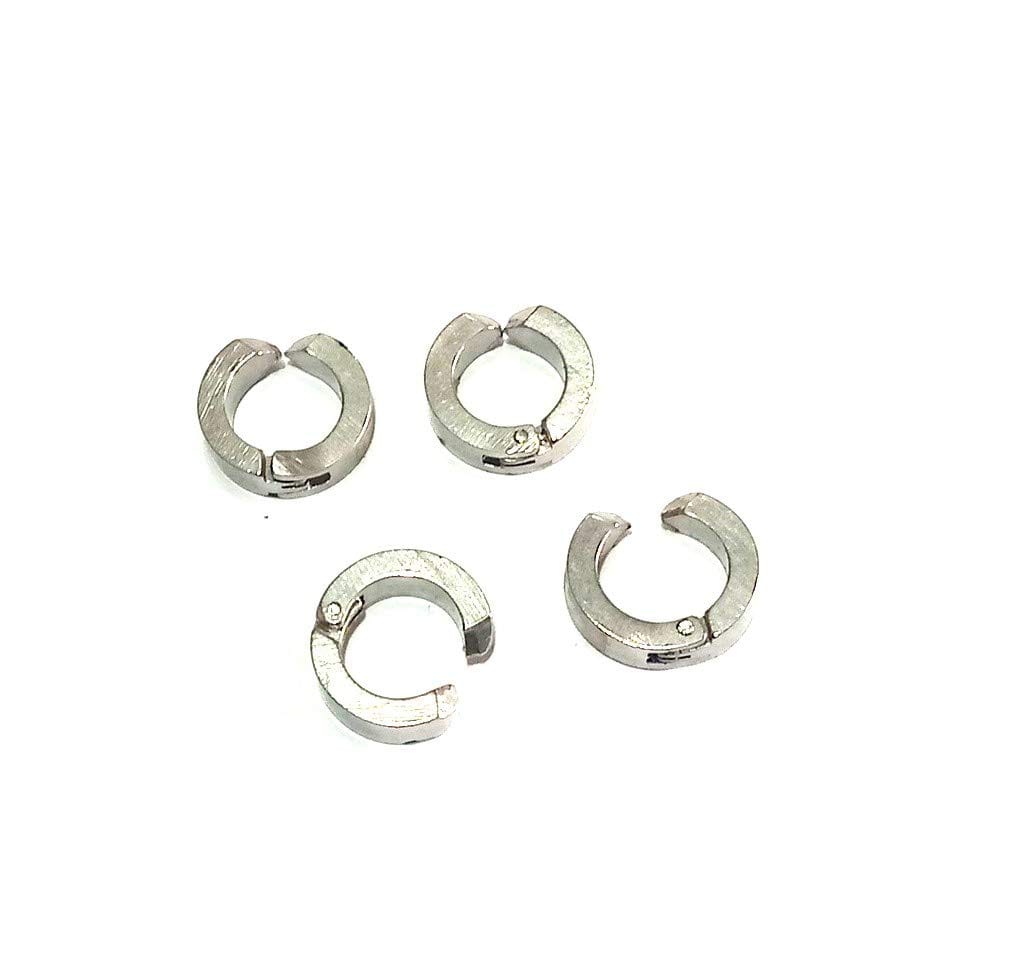 Nawani 2 Pair Mens Jewellery Mettalic Hoop Studs Earring/Earring for Men/Boys/Boyfriend. - Earrings | Buy online on ZillyBuy