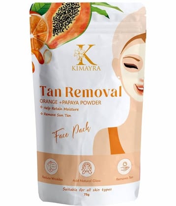 Kimayra Orange Peel+Papaya Face Pack Powder For Brighter Skin Tone, Oil Control, De-tanning