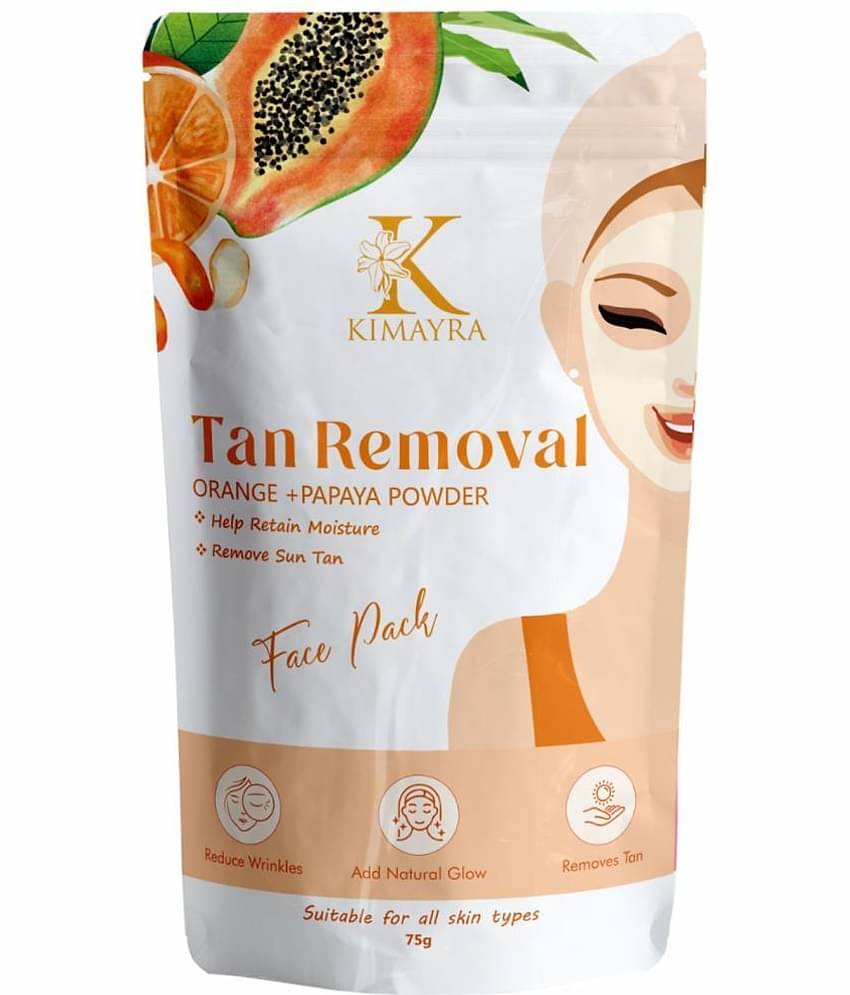 Kimayra Orange Peel+Papaya Face Pack Powder For Brighter Skin Tone, Oil Control, De-tanning