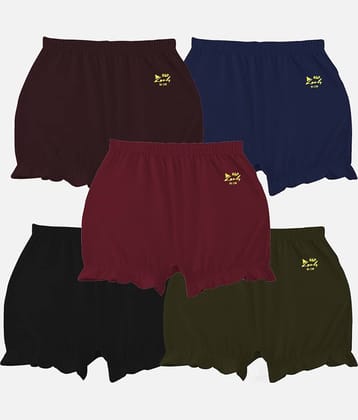 HAP Pack of 5 Cotton Bloomers For Girls ( Multi )