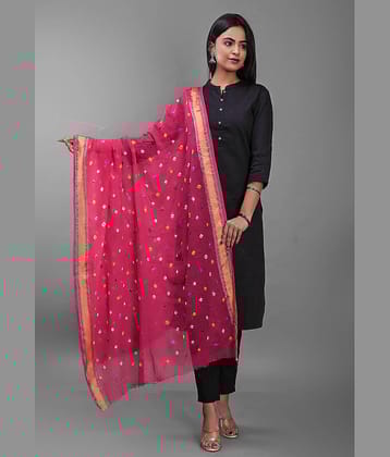 Apratim - Pink Cotton Women's Dupatta - ( Pack of 1 )