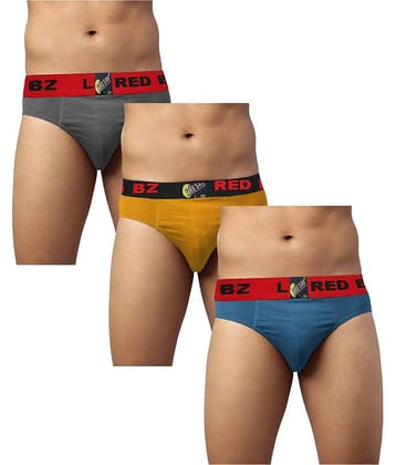 VEE SAA Pack of 3 Cotton Briefs For Men's ( Multicolor )