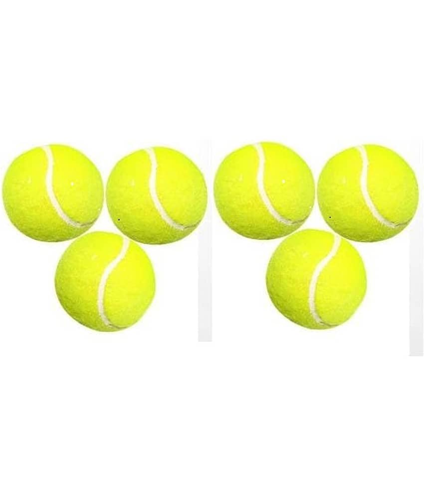 Eclet Green Medium Tennis Ball ( Pack of 6 )