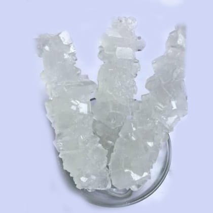 Dhaga Mishri 500gm, Pure White Unrefined Sugar Crystal Thread Mishri Natural Sweetner Dhaga Wali Mishri for Health, Kunja Mishri Dana for Pooja/Prasad