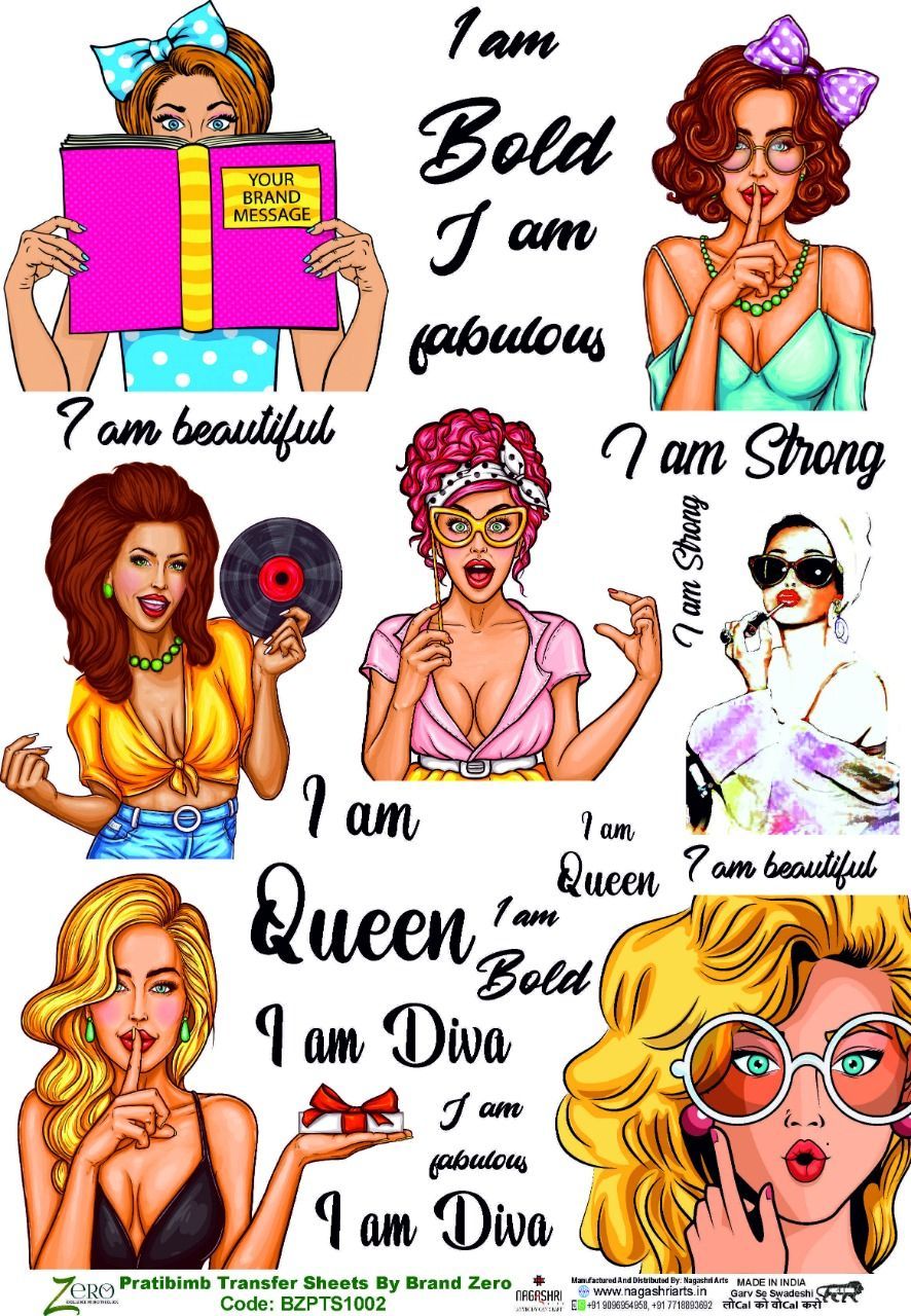 Brand Zero Pratibimb Transfer Sheets - BZPTS1002-Queen