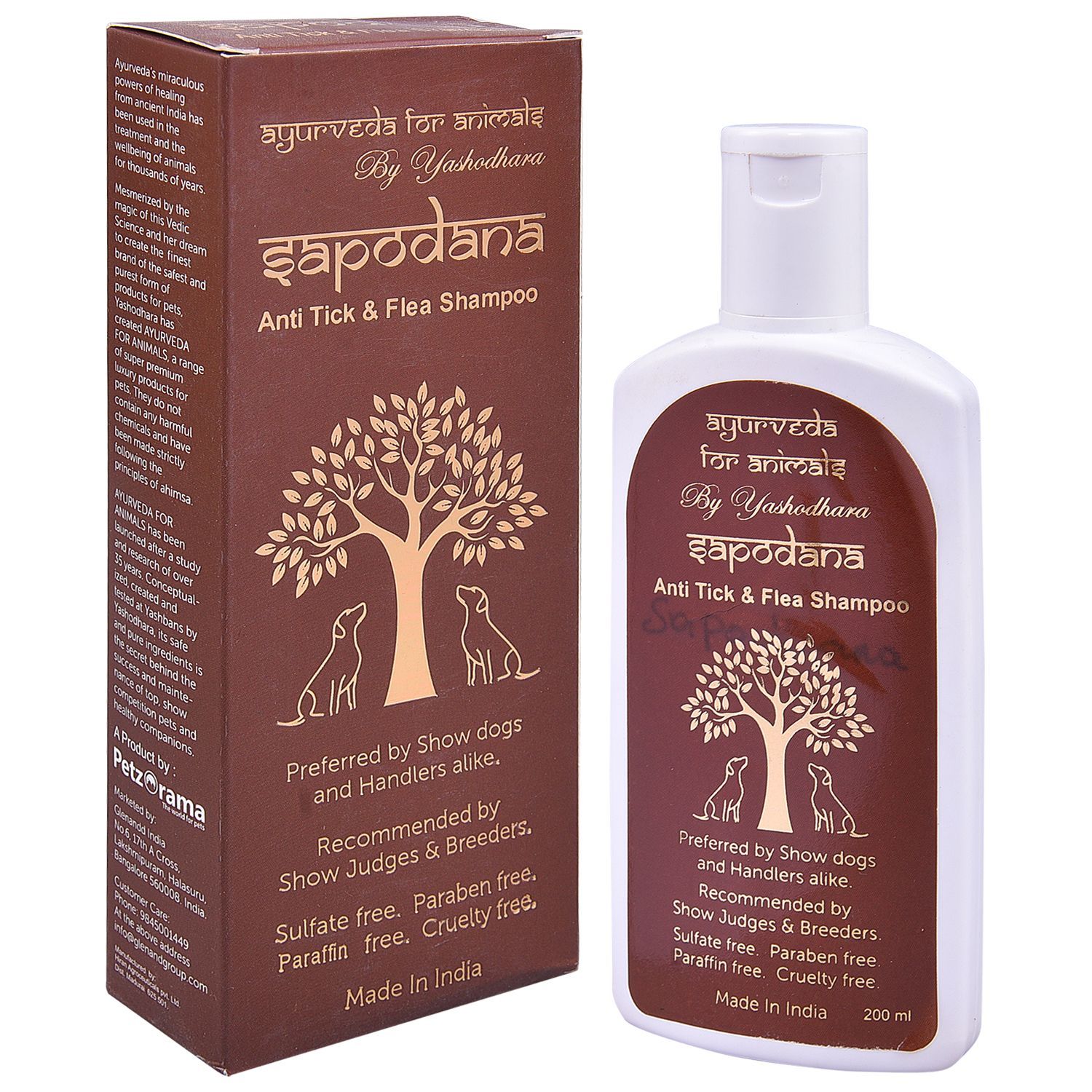 Petzorama Sapodana Anti Tick And Flea Shampoo For Dog 200ml