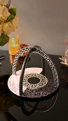 Black & White Imperial: Criss Cross Platter