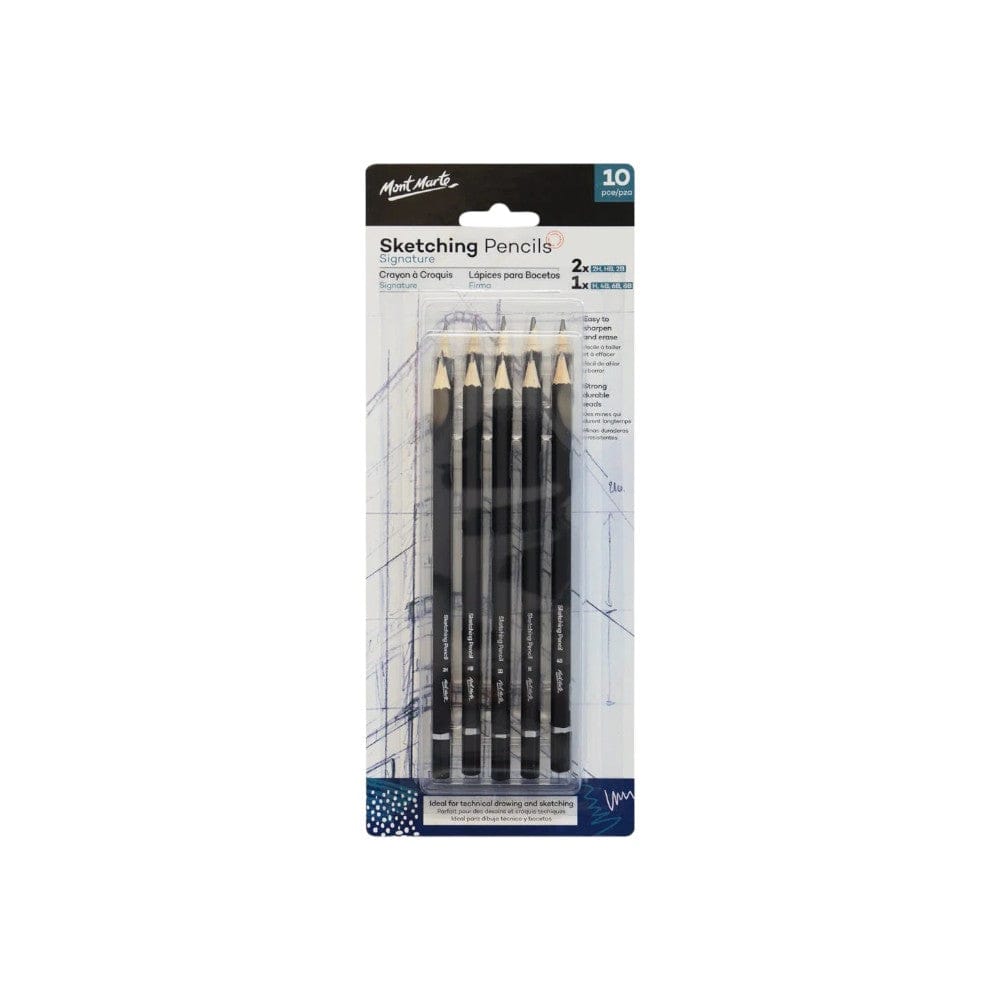 Mont Marte Signature Drawing and Sketching Sets - Choose Your Set-Sketching / Set of 10 - Blister Pack / MPN0111