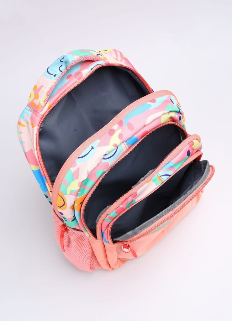 PB Pearlbags Polyester Water Resistant Casual Backpack With Pencil Pouch For School For Boys and Girls