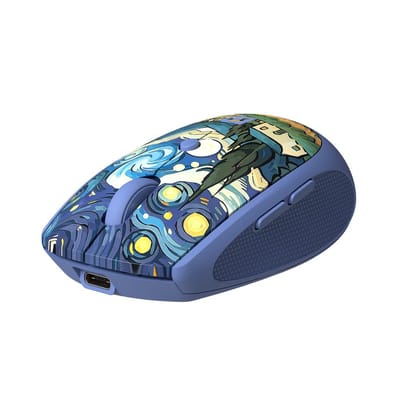 Portronics Toad III Plus Rechargeable Bluetooth Mouse with Bluetooth (Blue)