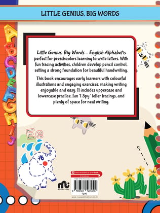 Little Genius, Big Words: English Alphabet Activity Book Little Genius, Big Words: English Alphabet Activity Book