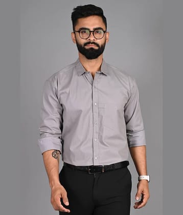 Eviqe Cotton Blend Regular Fit Full Sleeves Men's Formal Shirt - Green ( Pack of 1 )