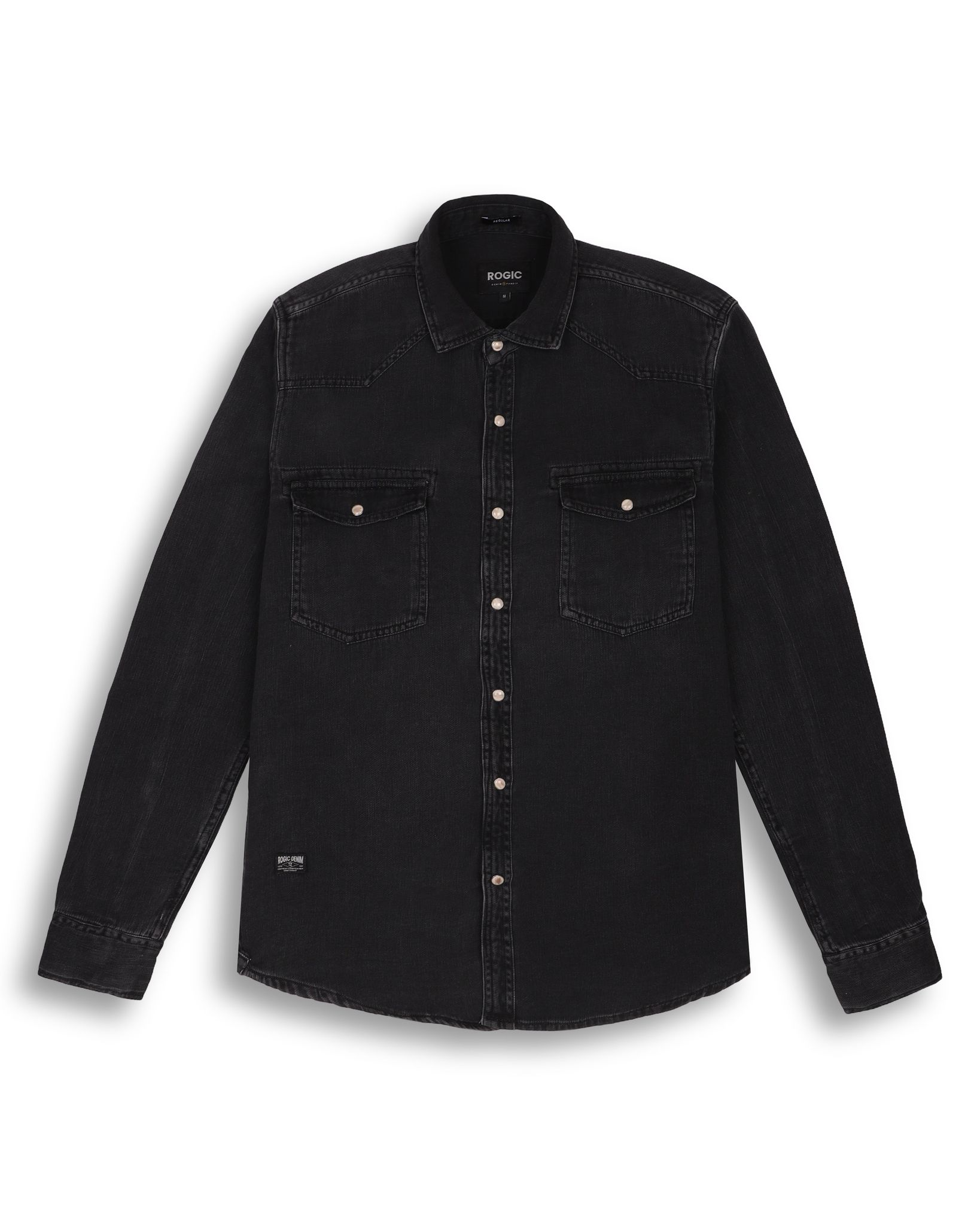 DENIM SHIRT IN BLACK-M