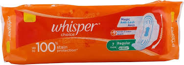 Whisper Choice Sanitary Napkin With Wings 7 PIECE
