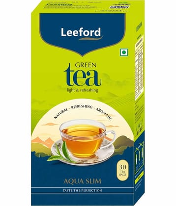 Leeford Aqua Slim Green Tea - Weight management, Metabolism & refreshing (30 Tea Bags)
