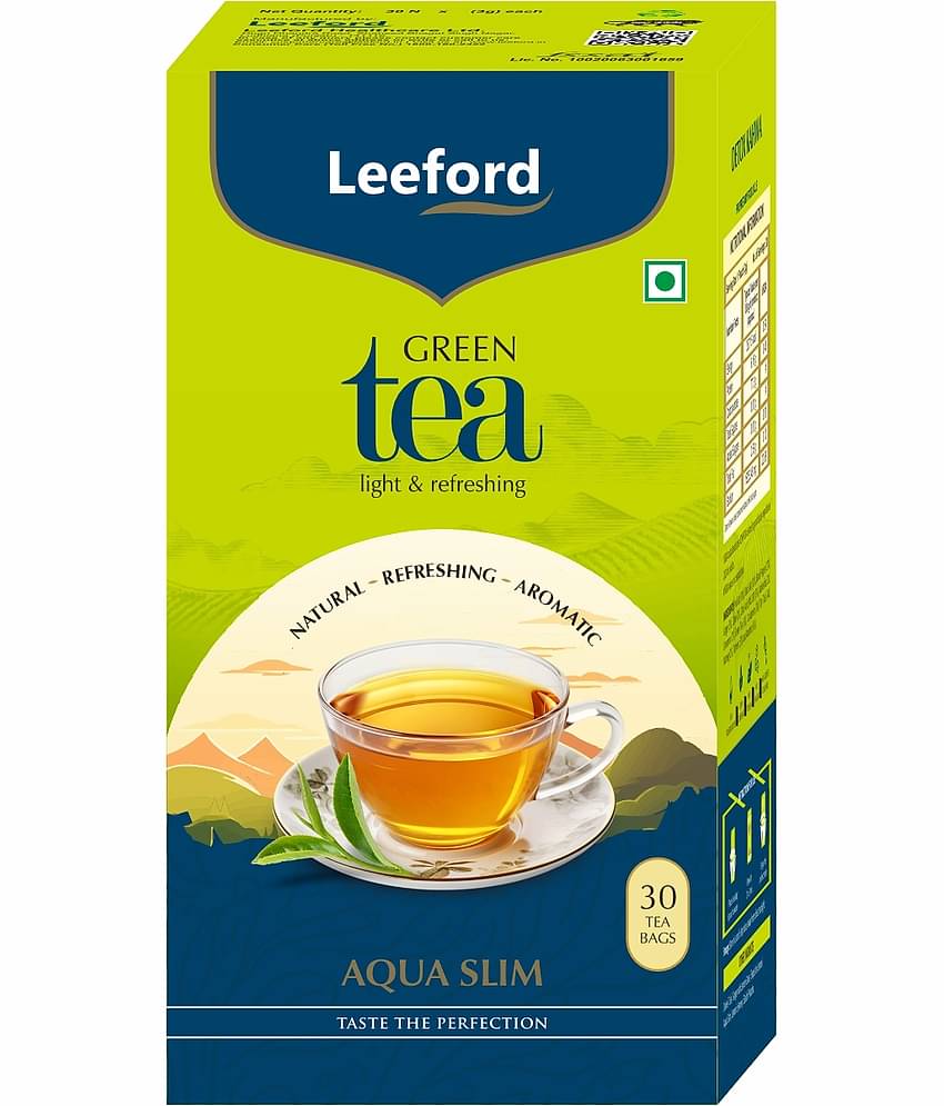 Leeford Aqua Slim Green Tea - Weight management, Metabolism & refreshing (30 Tea Bags)