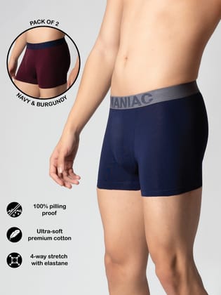 Cotton Trunks Pack of 2-S