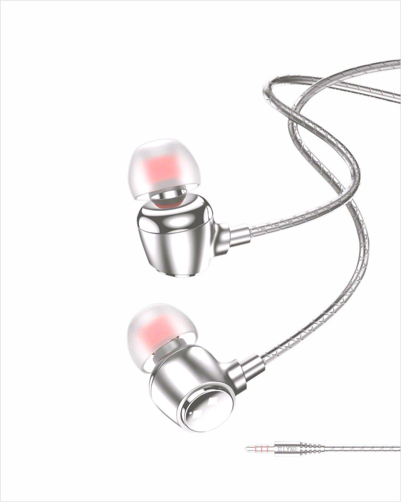 LYNE Signal 8 Magnetic Wired  (White, In The Ear)