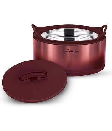 Trueware Iconic Lacquer Coating Rose Gold Steel Thermoware Casserole ( Set of 1 , 1500 mL )