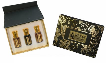 Reem Fragrances Premium French Fragrances Combo Pack (Set of 3) - 6 ml each, Long-Lasting, Non-Alcoholic Reem Fragrances Premium French Fragrances Combo Pack (Set of 3) - 6 ml each, Long-Lasting, Non-Alcoholic