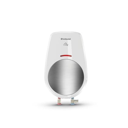 Goldmedal Insta24 3Liters 3Kw Instant Geyser (Water Heater) With Faster Heating| Preset Thermal Cutout| Stainless Steel Tank Rust Proof| Dual Colour LED Indicator|(White-Silver) Goldmedal Insta24 3Liters 3Kw Instant Geyser (Water Heater) With Faster Heat