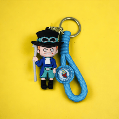 Sabo Silicon Rubber Keychain - One Piece
