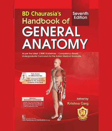 Bd Chaurasias Handbook Of General Anatomy 7Ed (Pb 2024)