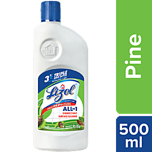 Lizol Disinfectant Surface & Floor Cleaner Liquid - Pine, 500 ml Lizol Disinfectant Surface & Floor Cleaner Liquid - Pine, 500 ml