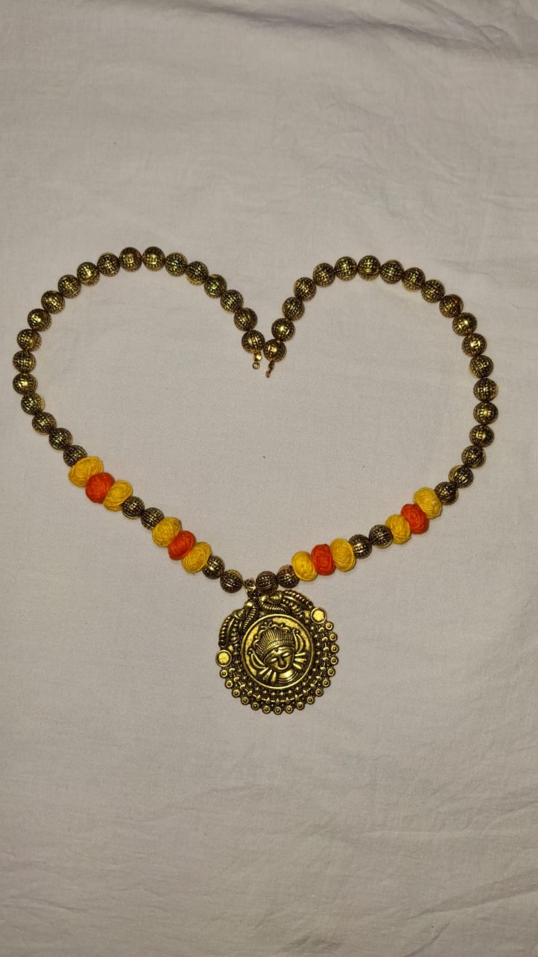 Golden Oxidized Necklace