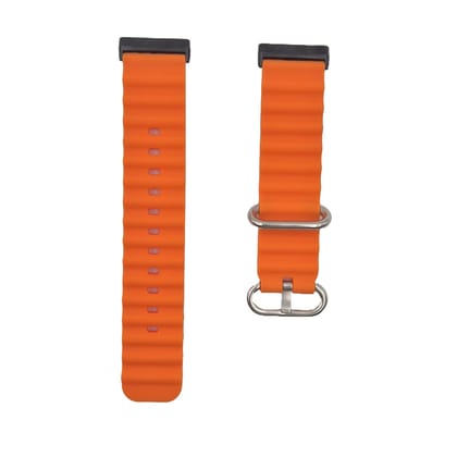 Valente Ocean Loop Watch Strap for Fitbit Versa 3, Versa 4 , Sense & Sense 2 only-Orange