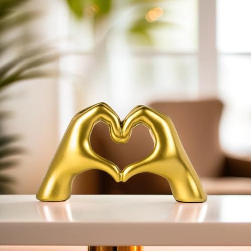 Ekhasa Nostrae Heart Shaped Love Hands Show Pieces for Home Decor Living Room Decorative Items | Cute Showpieces
