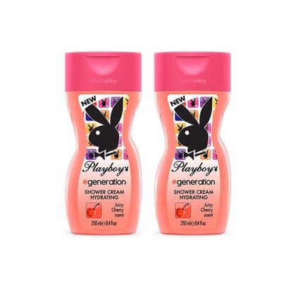 Playboy Generation Shower Gel For Women (Pack of 2, 250ml each)