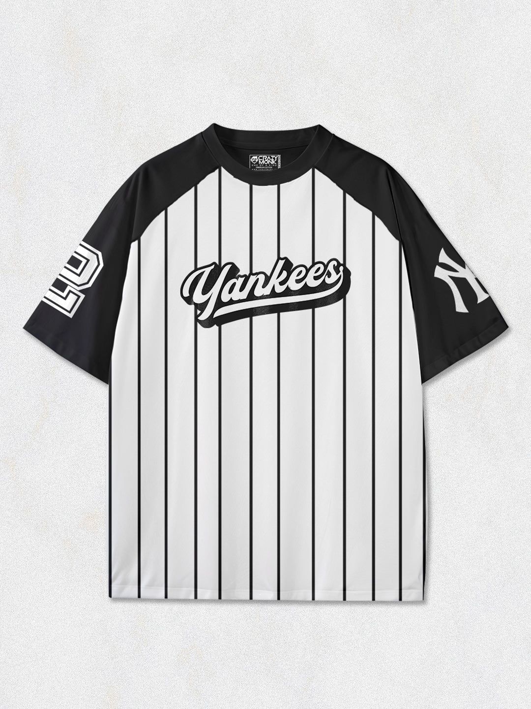 New Yor Yankees Oversized T-Shirt-White / S