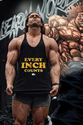 Every Inch Count (Yellow) Stringer-S / BLACK