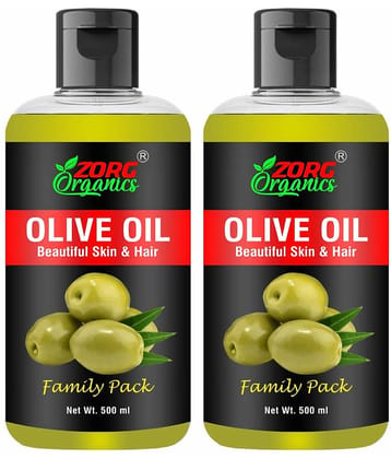 Zorg Organics Shine Enhancing Olive Oil 1 kg ( Pack of 2 )