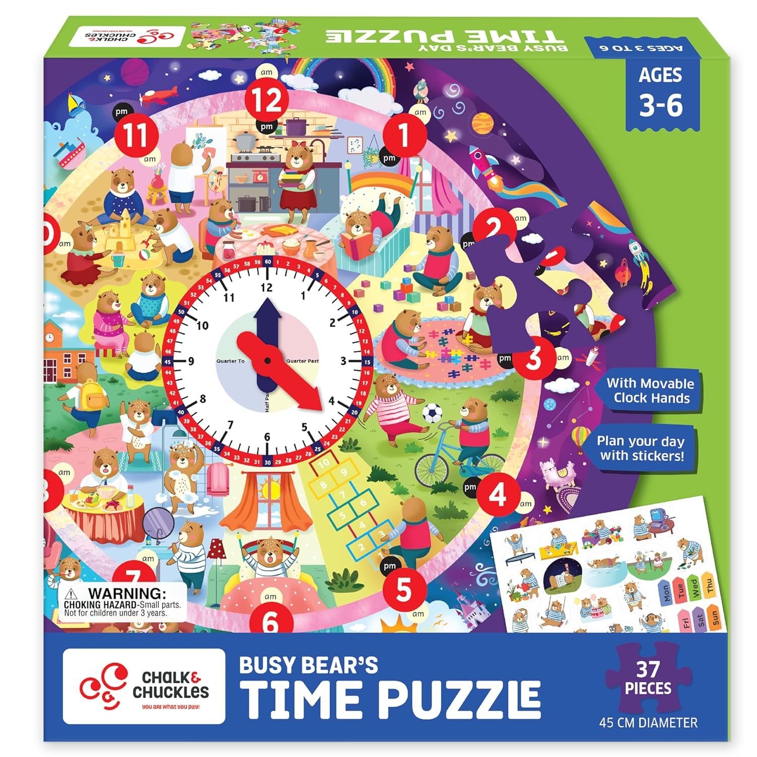 Busy Bear Time Puzzle (37 pcs)