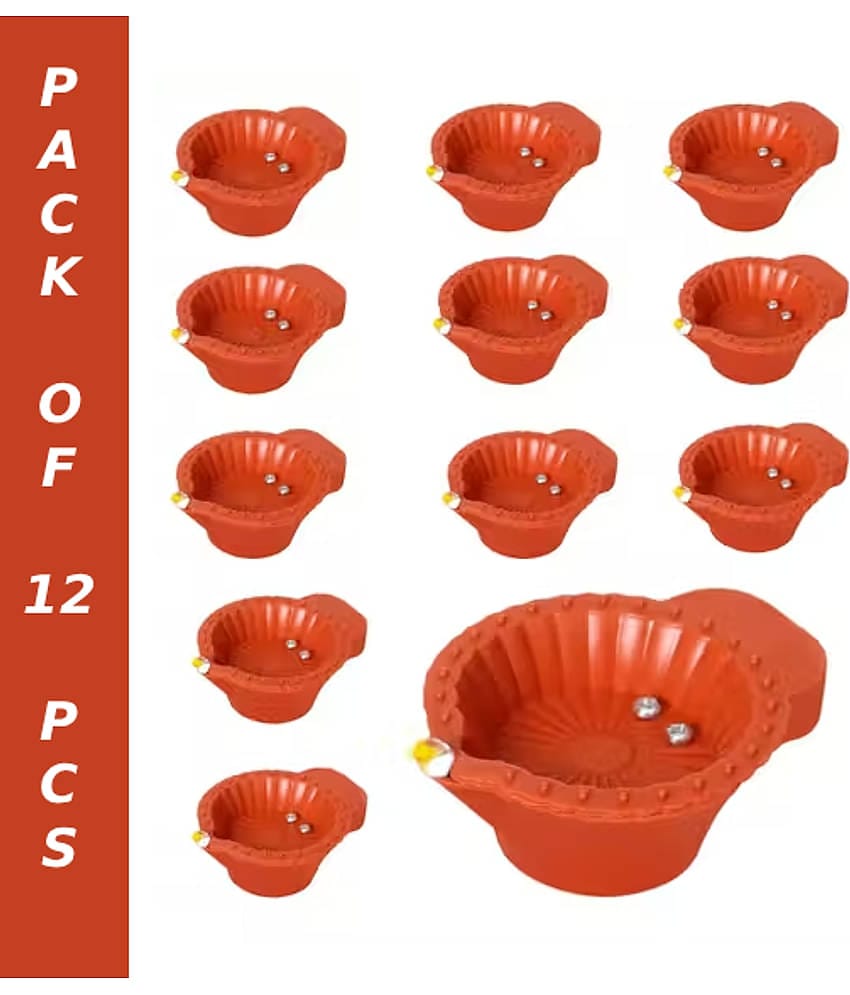 Benicia Plastic Diwali Diya - Pack of 12