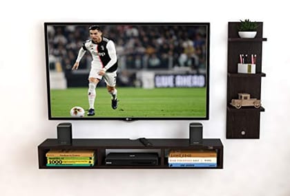 DAS TV Entertainment Unit Stand Set Top Box Stand Wenge (Ideal for up to 48") Screen- Bolivar
