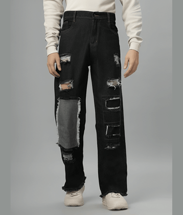 ARBIA FUNKI Regular Fit Distressed Men's Jeans - Dark Grey ( Pack of 1 )