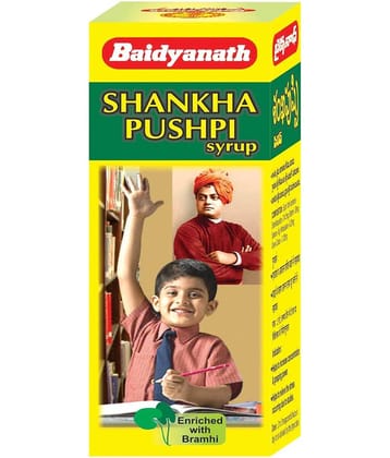 Baidyanath Shankhapushpi Syrup 450Ml, Memory & Concentration Supplement