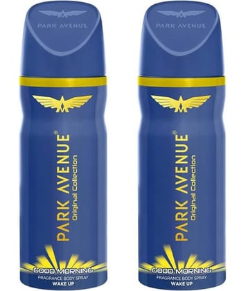 Park Avenue GOOD MORNIND BODY SPRAY,150 ML EACH Deodorant Spray for Unisex 300 ml ( Pack of 2 )